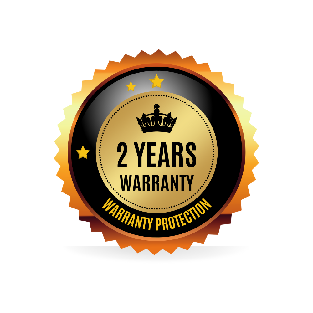 2 Years Warranty Protection
