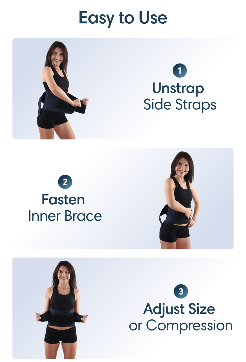back brace how to put on