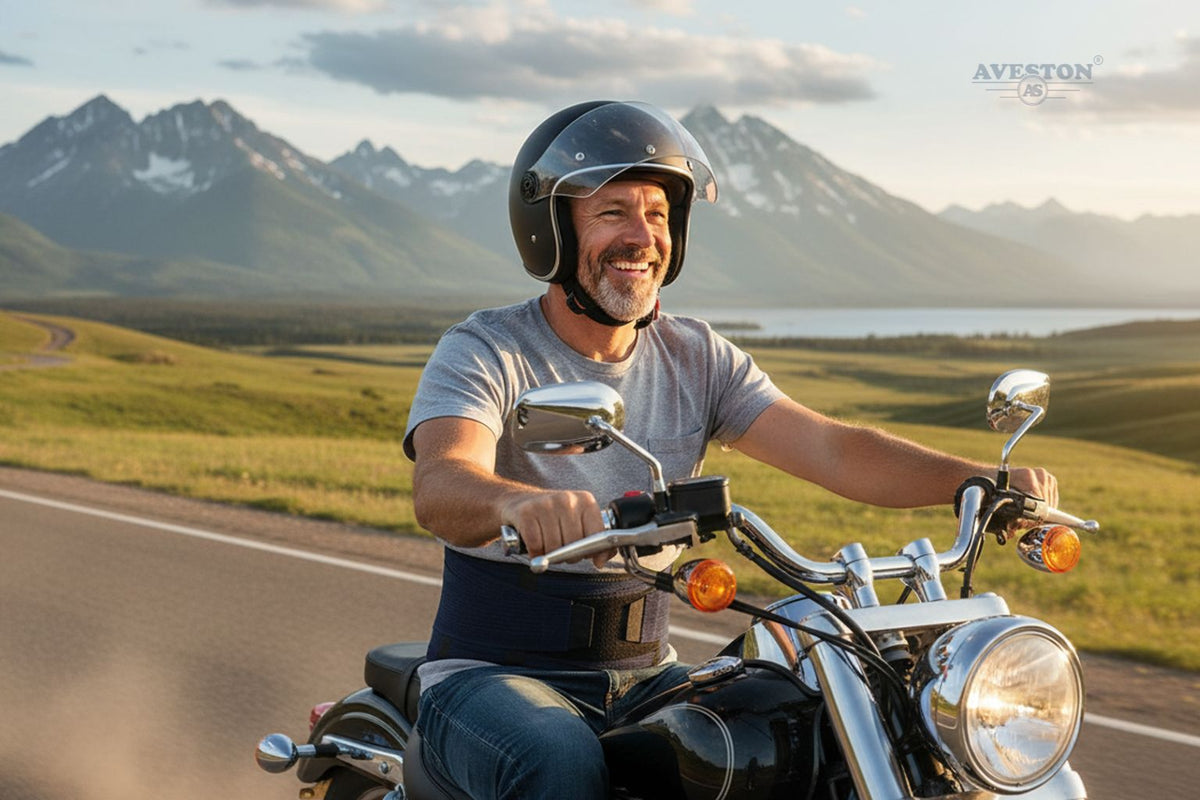 Motorcycle Rider Kidney Belt Example Fit and Function