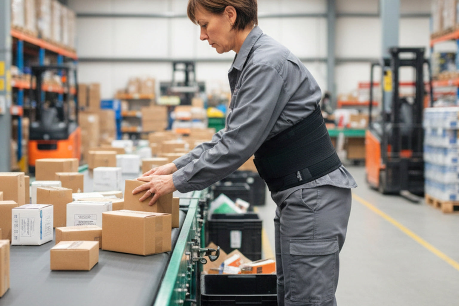 Back brace for work for women