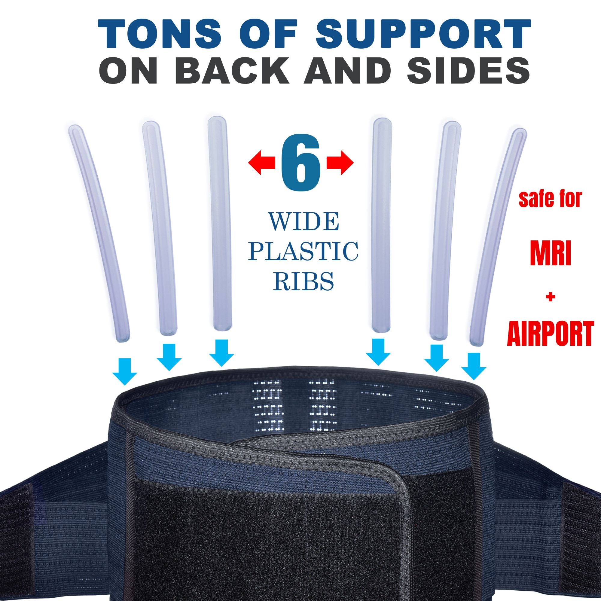 AVESTON® Back Support Lower Back Brace for Back Pain Relief | Lumbar Support Belt