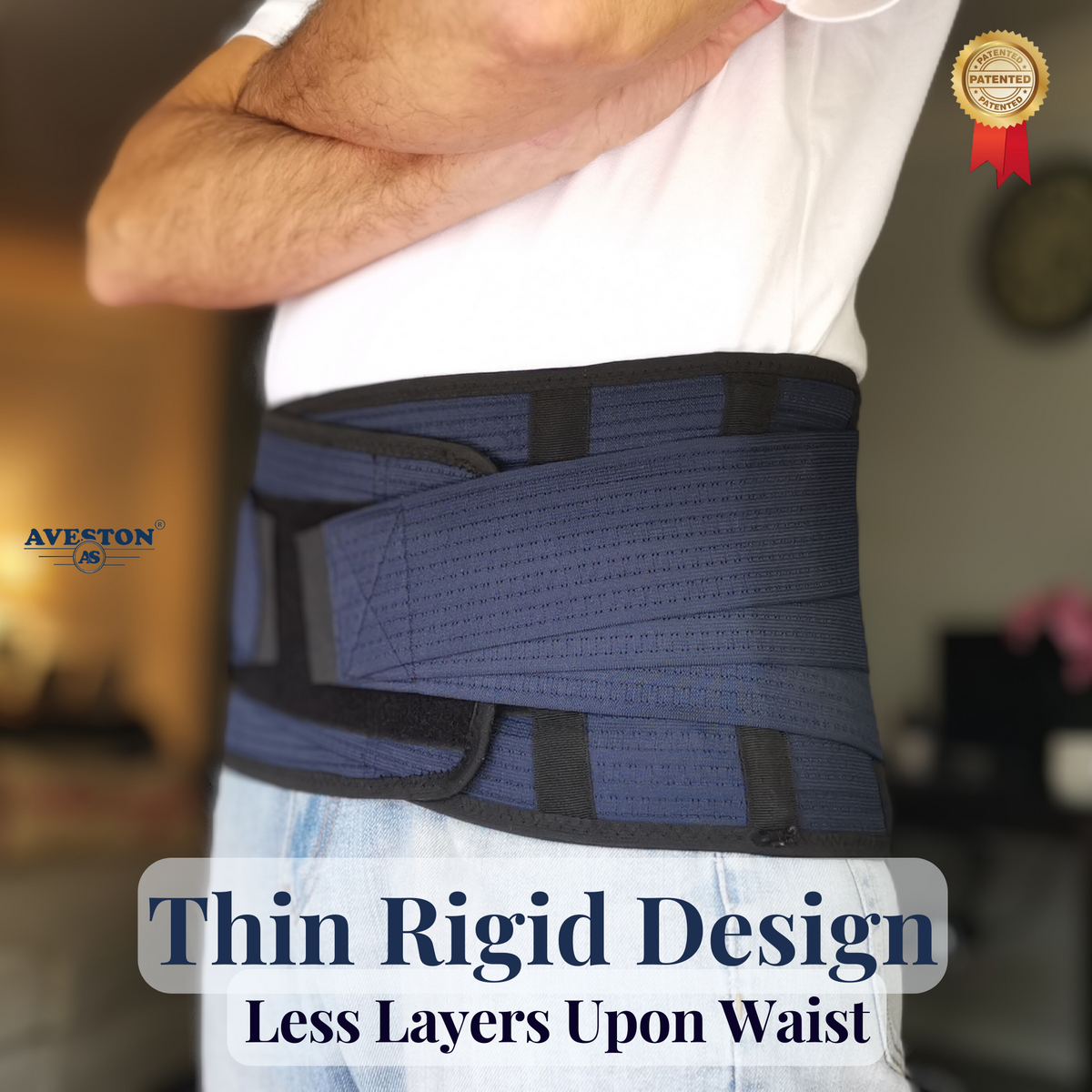 thin back brace for lower back pain relief aveston